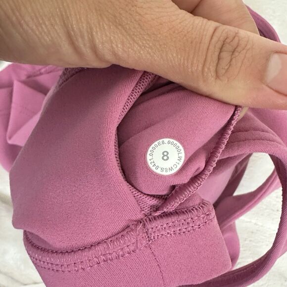 Lululemon Align Cropped Tank Top Pink Blossom Size 8 A/B Cups - Picture 6 of 6